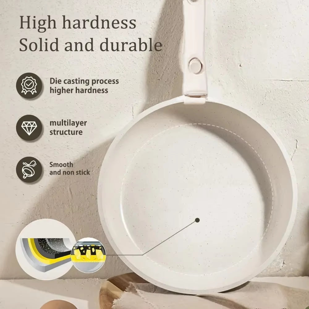 Versatile Nonstick Kitchen Cookware Set with Removable Handle - Safe and Eco-Friendly Pots and Pans for All Stovetops