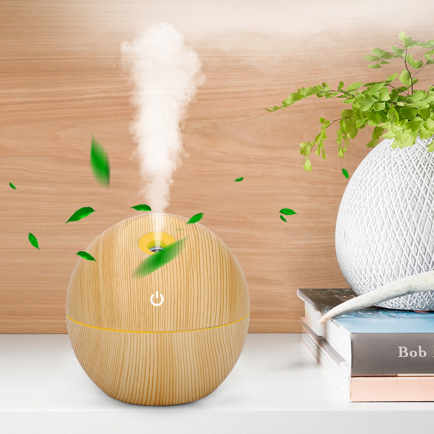 Revitalize Your Space with the USB Aroma Humidifier - Ultrasonic Essential Oil Diffuser with 7 Color LED Light